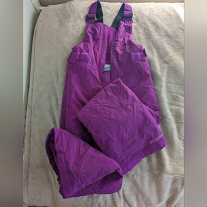 Columbia Vibrant Purple Snow Bibs